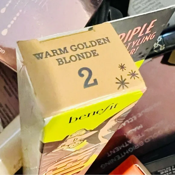 NIB Benefit Brow Styler w/ Wax Pencil and Powder Dual Ended Warm Golden Blonde 2 - Picture 10 of 12